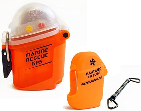 Nautilus Lifeline Rescue GPS à prova d'água com tecnologia AIS/DSC e 1 enrolador de antena para posicionamento preciso