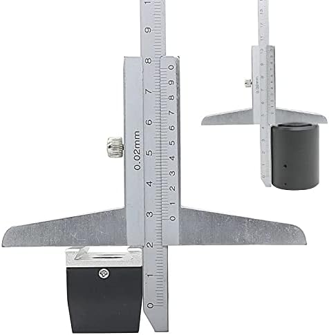 N/A Palier Vernier de profundidade de metal 0-150/0-200/0-300/0-500 mm de profundidade profissional Peça de trabalho de medição da ferramenta de medição Testador de profundidade métrica