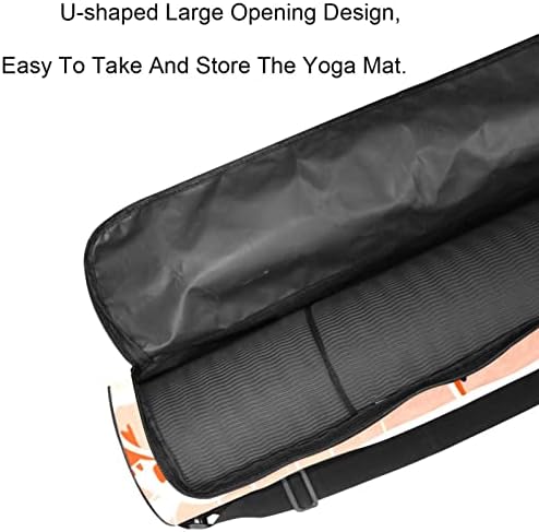 Red Koi Carpis Peixes Pond Yoga Mat Bacs Full-Zip Yoga Bolsa de transporte para homens, Exercício