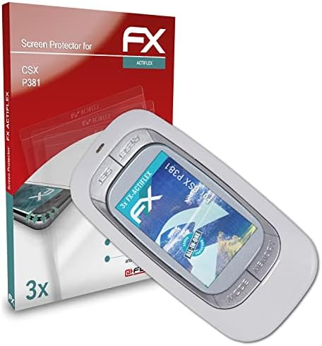 Protetor de tela AtFolix compatível com filme protetor CSX P381, Ultra Clear and Flex Screen Protection
