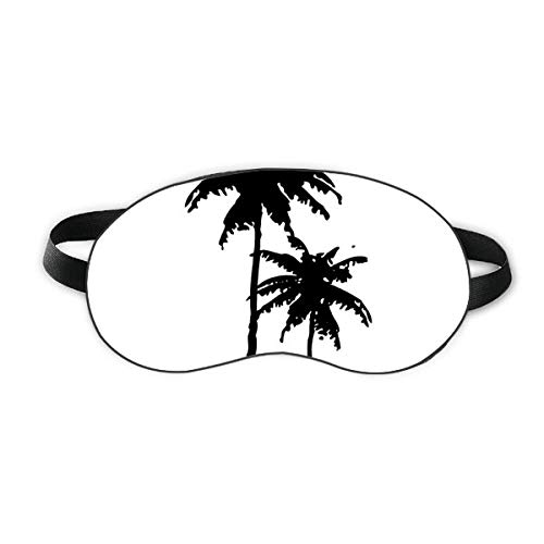 Coqueiro esboço da árvore de coco Planta praia Sleep Eye Shield macia noturna capa de sombra