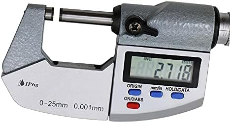 Micrômetro digital de slatiom 0,001 mm Micrômetro externo eletrônico 0-25 mm
