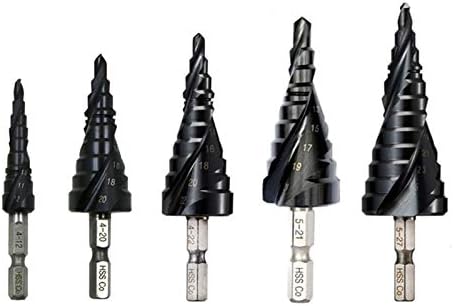 XMeifeits Industrial Drillls M35 Drill de etapa de cobalto 4-12/4-20/4-22/5-21/5-27mm Tiain