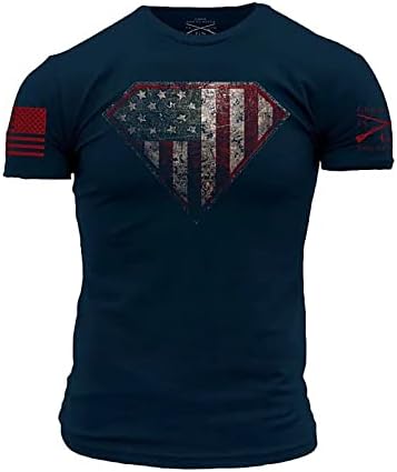 Camisetas grandes e altas camisetas masculinas do Dia da Independência Americana America