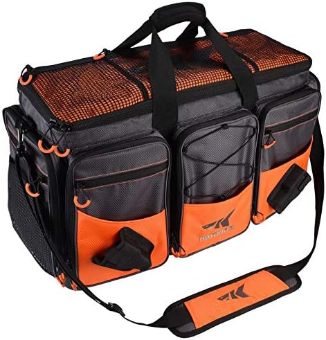 Sacos de equipamento de pesca kastking, bolsa de engrenagem de pesca, sacola de equipamento resistente