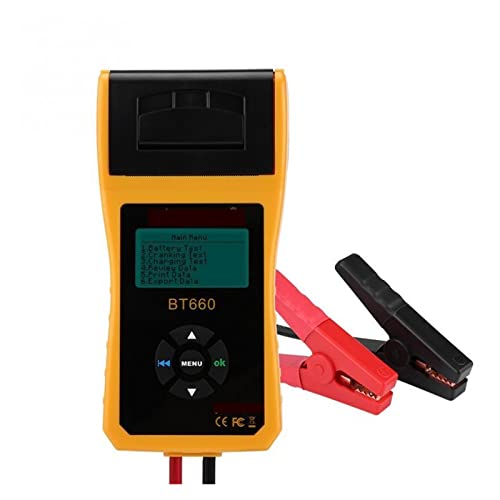 Testador de bateria de carro Digital automotivo Analisador de carga de bateria de carro com impressora Analisador