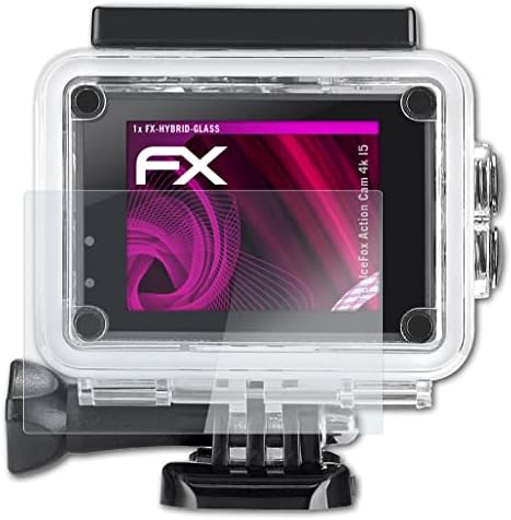 Atfolix Plastic Glass Protective Film Compatível com Icefox Action Cam 4K i5 Protetor de vidro, 9H Protetor