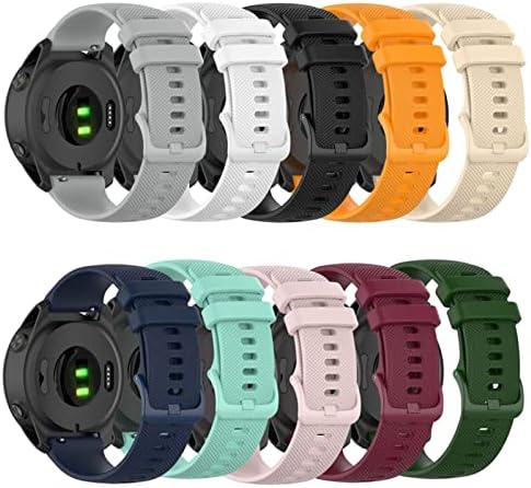 MOPZ 20 22mm Redução rápida Silicone Watch Band Strap for Garmin Forerunner 745 Smart Watch Watch Band Strap