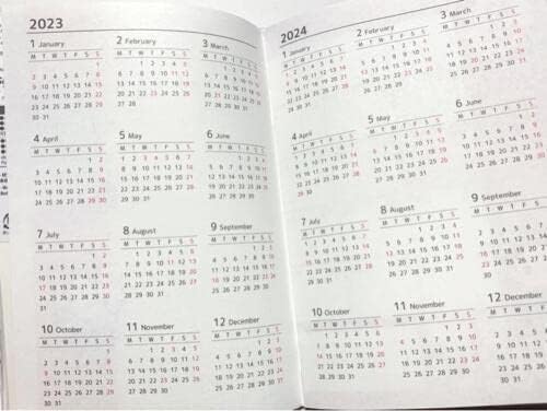 Notebook de Hellow Kitty 2023 a partir de outubro, calendário mensal de tamanho A6