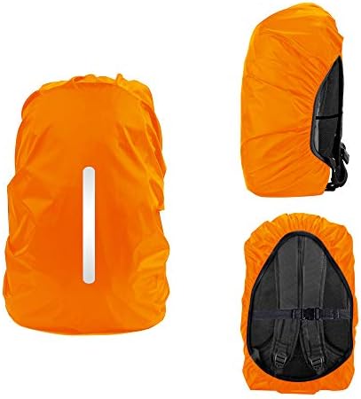 Lama 2 Pacote cobertura de chuva impermeável para mochila, cobertura de chuva reflexiva da mochila para anti-poeira/anti-roubo/bicicleta/caminhada/acampamento/viagem/atividades ao ar livre