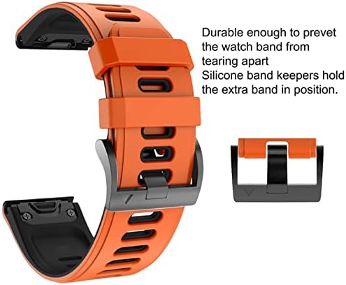 Modband 22 26mm Strapa de banda de vigilância rápida para Garmin Fenix ​​6x Pro Watch Silicone EasyFit