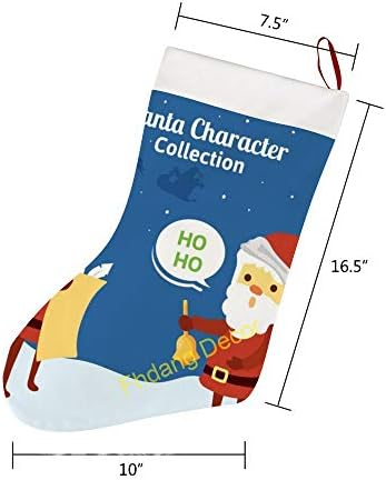 Rena Santa Feliz Natal meias, lareira de Xmas Big Tree pendurada meias de decoração de decoração de festa de férias