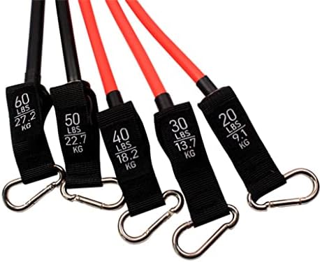 WYFDP 11 PCS/SET Bandas de resistência de látex Men Fitness Training Belt Yoga Pull Rope Gym Equipment