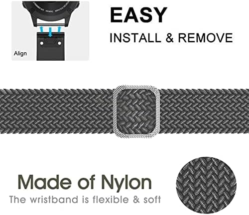 Fulnes 26 mm 22mm Sport Nylon Watchband WristStrap para Garmin Fenix ​​7 Fenix ​​7x Easy Fit Raplel Release pulseira