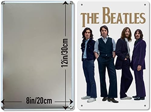 The Beatles Wall Decor - The Beatles Metal Tin Signs, Poster Retro Art Beatles, Decorações de festa de aniversário