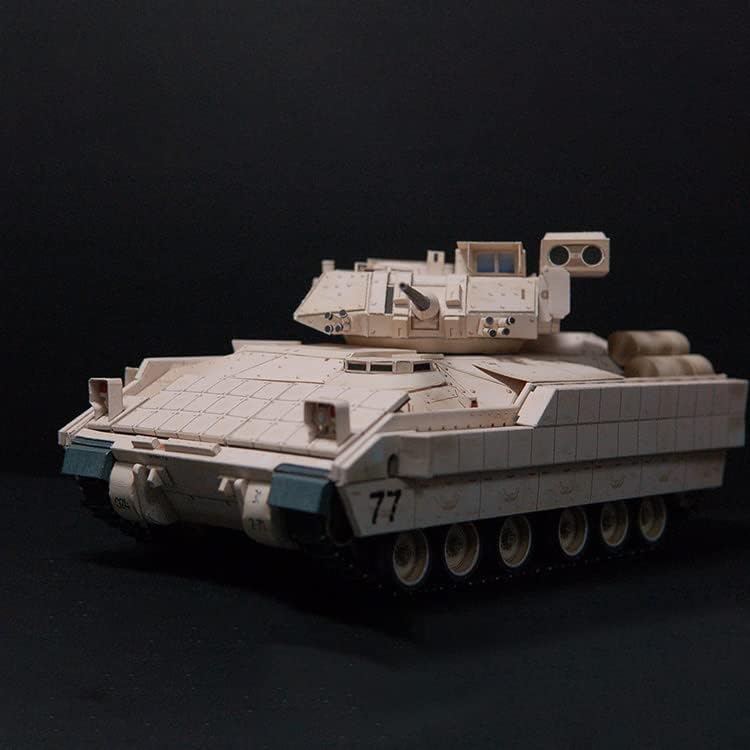 Csyanxing 1/43 Artigo em escala M2 Bradley Infantaria Modelo de veículo de combate Simulação Modelo de veículo de
