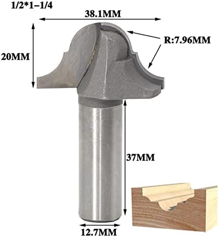 Cortador de moagem de carboneto 1 peça 12,7 mm Shank dupla moldura lateral fábrica de bola de ponta dupla borda