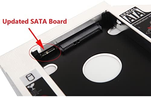 12,7mm 2º HDD SSD Drive rígido Bandeja de quadros de baía óptica para Toshiba Satellite L450 L455 L505