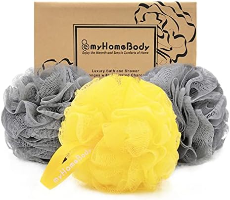 MyHomeBody grande esponja de pombo de 70g de 70g, lavador de corpo, esponja de banho, boba para mulheres,