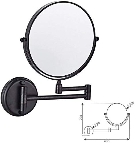 Espelho de maquiagem Espelho de parede giratório de 8 polegadas de 8 polegadas