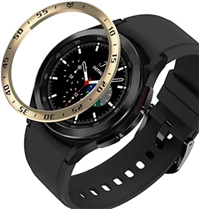Adequado compitável com o Samsung Galaxy Watch 4 clássicos de 46 mm de moldura adesiva anel de anel anti -ratço