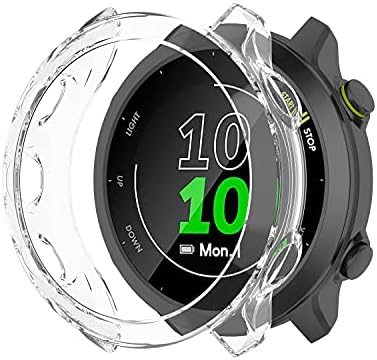 Reyda 2 Pack Watch Case Compatível para Garmin Forerunner 55/158, Ultra-Fhin Sofin Soft Silicone Borge Bumper Caso