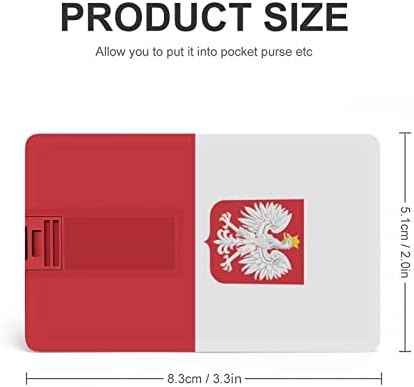 Bandeira da Polônia com cartão de crédito Eagle Drives USB Drives de memória personalizada Pedra de presentes corporativos