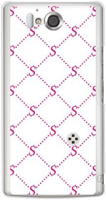 Second Skin S Monogram White X Pink Design por ROTM/para Aquos Phone Zeta SH-09D/DOCOMO DSHA9D-PCCL-202-Y353