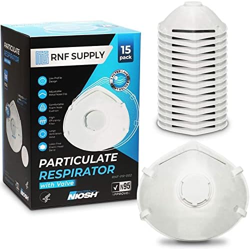 N95 Respirador de partículas descartáveis ​​com válvula de expiração