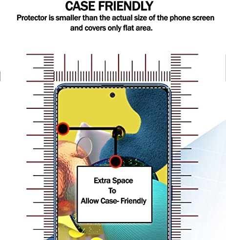 Protetor de tela RKINC [4-PACK] para o Samsung Galaxy A53/A52 4G 5G/Galaxy A51/A51 5G/A51 5G UW,
