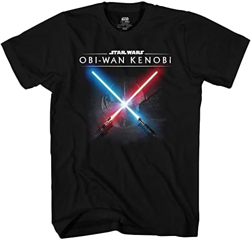 Star Wars Kenobi Obi-Wan Darth Vader Lightsabre Clash T-shirt adulto
