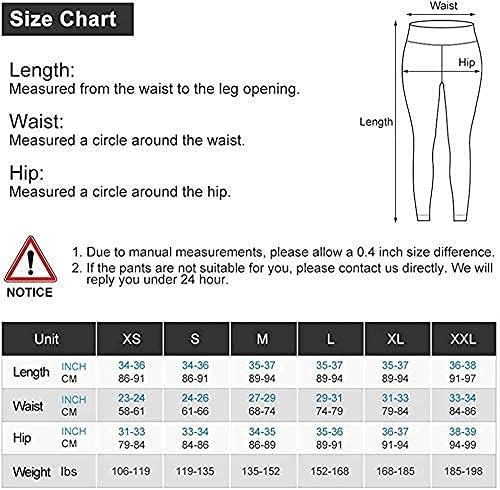 Ronanemon Women's High Wistide Yoga Pants, leggings com bolso, controle de barriga de 4 vias calças