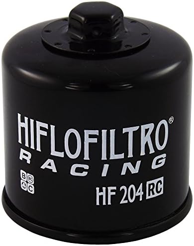 Hiflofiltro HF204RC Filtro de óleo premium de alto desempenho RC preto, único