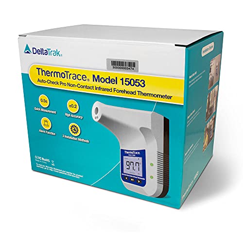 Termômetro de testa digital infravermelho sem toque com suporte - sem contato ThermoTrace 15053