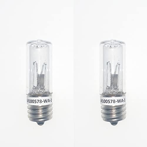 Anyray 2-Bulbs ASE3WE17 LUZ GERMICIDAL UV Lâmpada 3watts Lâmpada 3W E17 Intermediário 3 watts