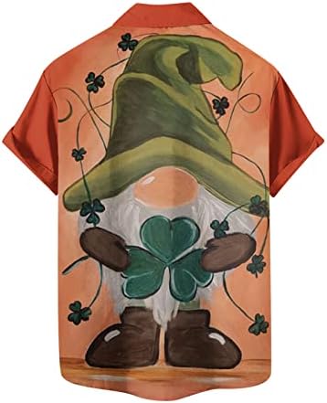 Meninos Button Down Camisa de manga curta Camisas havaianas verdes CLOVER PRIMA PRIMAGEM PRAIA