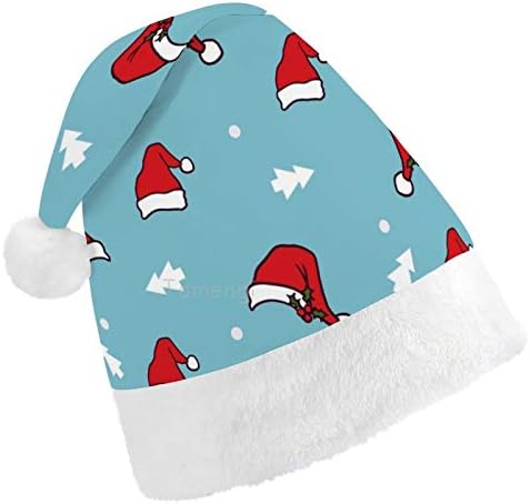 Chapéu de Papai Noel de Natal, Feliz Chapéu de Natal de Natal Chapéu de Férias para Adultos, Unisex Comfort