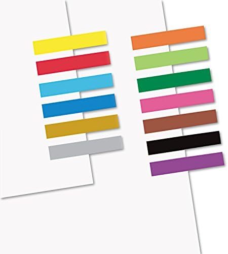 Redi-Tag 20202 Sinalizadores de página removíveis/reutilizáveis, 13 cores variadas, 240 bandeiras/pacote