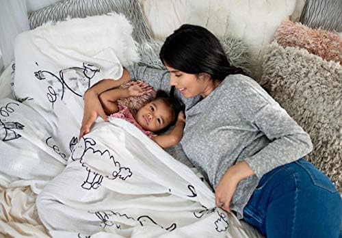 Sonshine Goods- cobertor de bebê Swaddle, musselina algodão, grande 47 x 47 polegadas, design exclusivo,