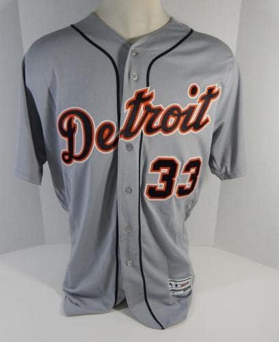 2018 Detroit Tigers Derek Norris 33 Jogo emitido Grey Jersey DP15102 - Jogo usou camisas MLB