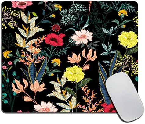 Almofada de mouse, almofada de mouse floral aquarela, mouse mouse mouse mouse mousepads de borracha