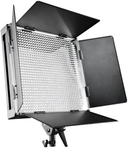 Walimex Pro LED 1000 Dimmable Painel Light com portas revestidas de celeiro