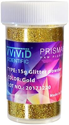 VVivid Prisma65 Gold Metallic Glitter Powder 15g Jar