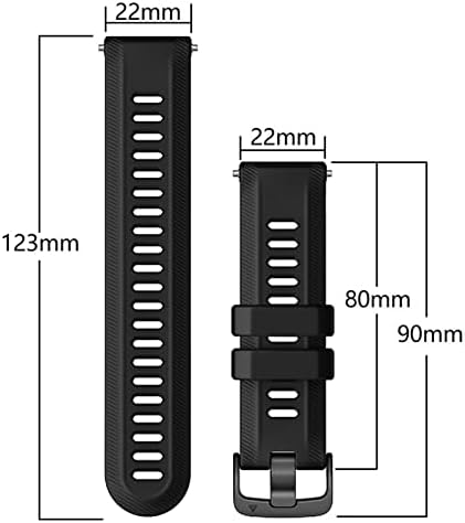 WSCEBCK 22mm Watch Bands para Garmin Forerunner 955 935 945 Quickfit 22mm Silicone
