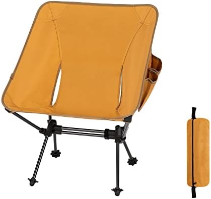 Cadeira de acampamento Ultralight ToBtos, cadeira de acampamento leve compacta com bolsa de transporte