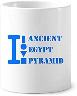 Antigo Egito Pyrad Art Deco Presente Moda de dentes de dentes caneta caneca Cerac Stand Stand Cup