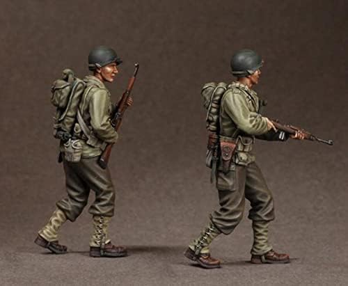 1/35 Resina Figura Soldado Modelo da Segunda Guerra Mundial Soldado Resina Miniatura Kit // OT5-4