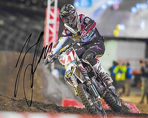 Jason Anderson, Supercross, Motocross, assinaram a foto autografada 8x10, o COA com a foto de prova será incluído.