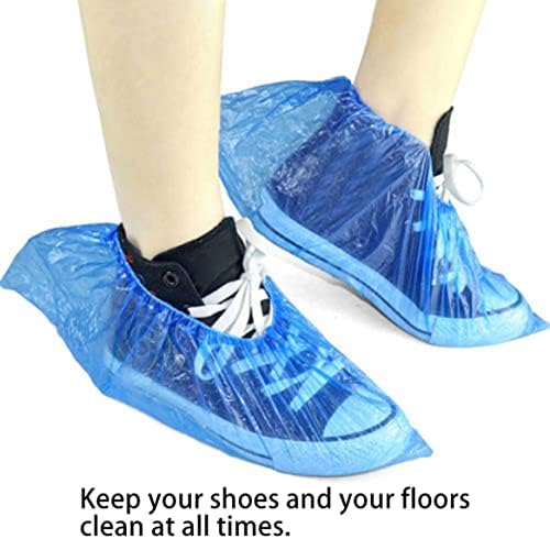 Capas de sapatos Kuyyfds, tampas de sapatos descartáveis ​​tampas plásticas de bota à prova d'água