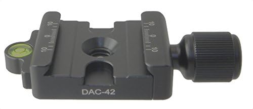 Desmond DAC-42 42mm QR CLAMP 3/8 W 1/4 Adaptador e Nível Arca/RRS Compatível para Liberação rápida da cabeça do